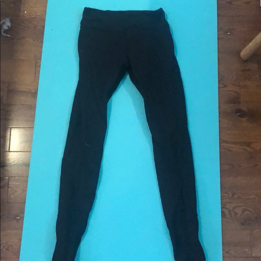 leggings with ankle mesh details